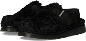 Dr. Martens Women's Jorge Ii Faux Fur Lined Deluxe Borg Slingback Mules