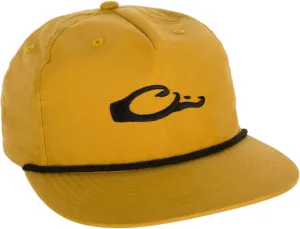 Drake Waterfowl Men's Logo Rope Cap - Flat Visor Low Profile Adjustable Snap Back Closure Cap