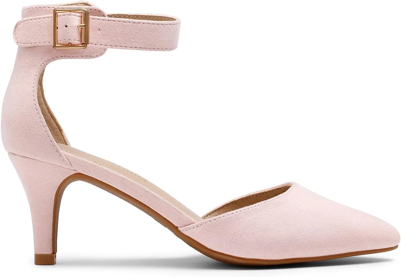 DREAM PAIRS Kitten Heel Low Heel for Women Closed Pointed Toe Pumps Wedding Party Sexy Dress Shoes Lowpointed