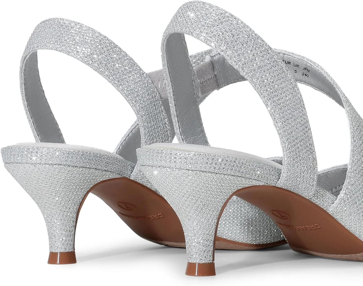 DREAM PAIRS Kitten Heels for Women Closed Toe Pointed Toe Low Heel Strappy Pumps Party Dance Wedding Dress Shoes for Women
