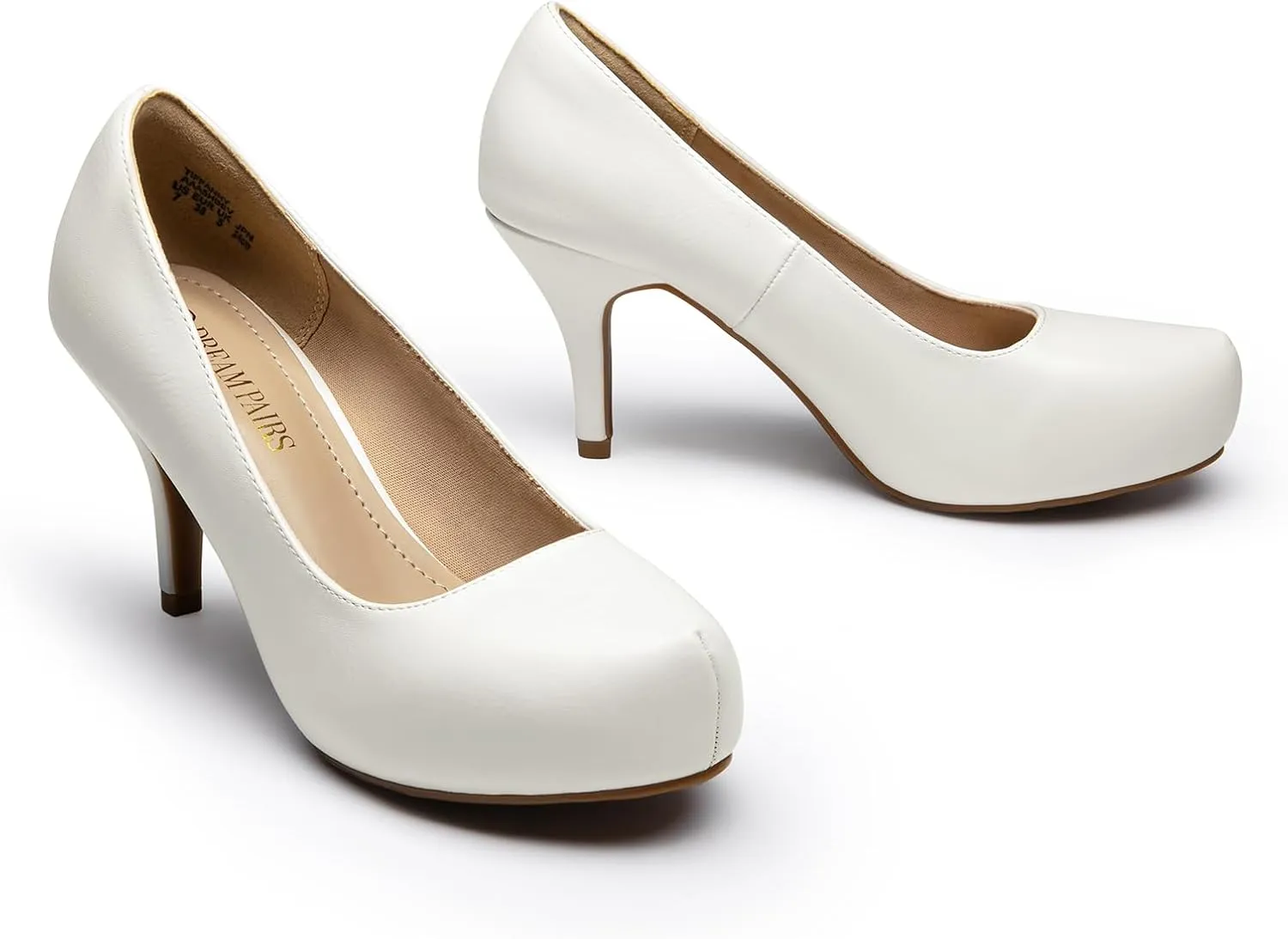 DREAM PAIRS Tiffany Women's Classic Elegant Versatile Low Stiletto Heel Dress Platform Pumps Shoes