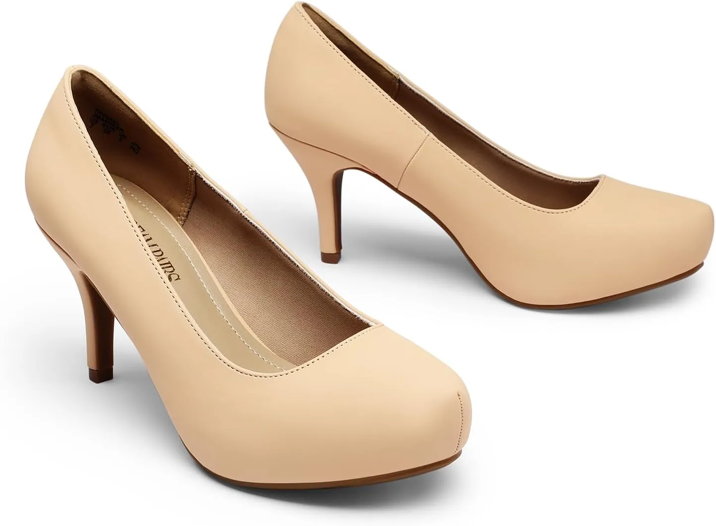 DREAM PAIRS Tiffany Women's Classic Elegant Versatile Low Stiletto Heel Dress Platform Pumps Shoes