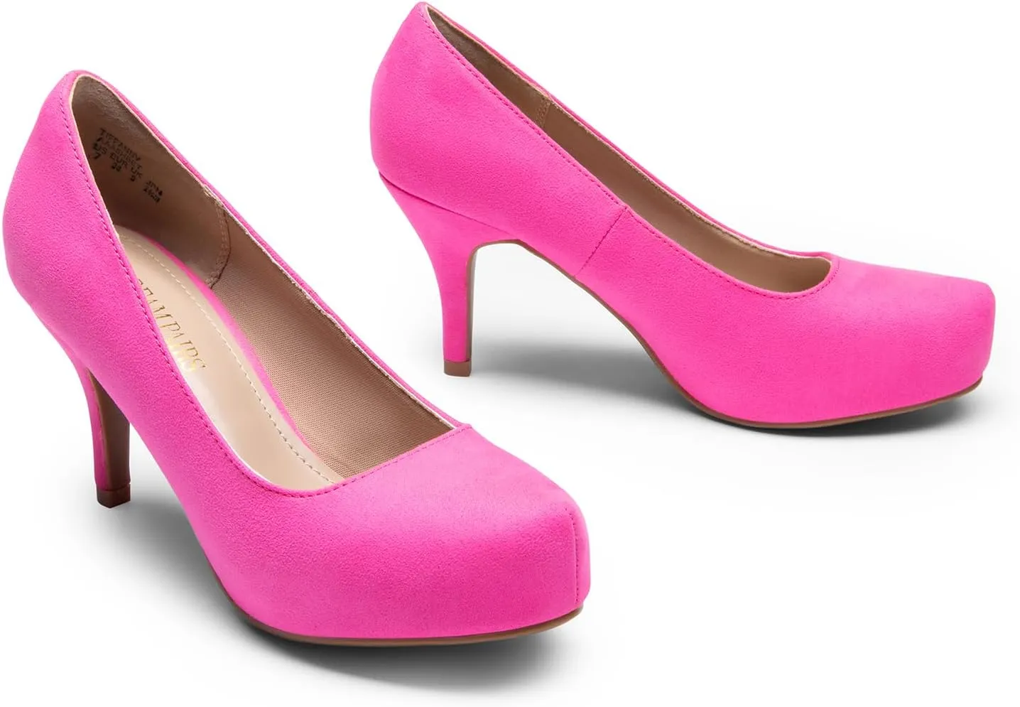 DREAM PAIRS Tiffany Women's Classic Elegant Versatile Low Stiletto Heel Dress Platform Pumps Shoes