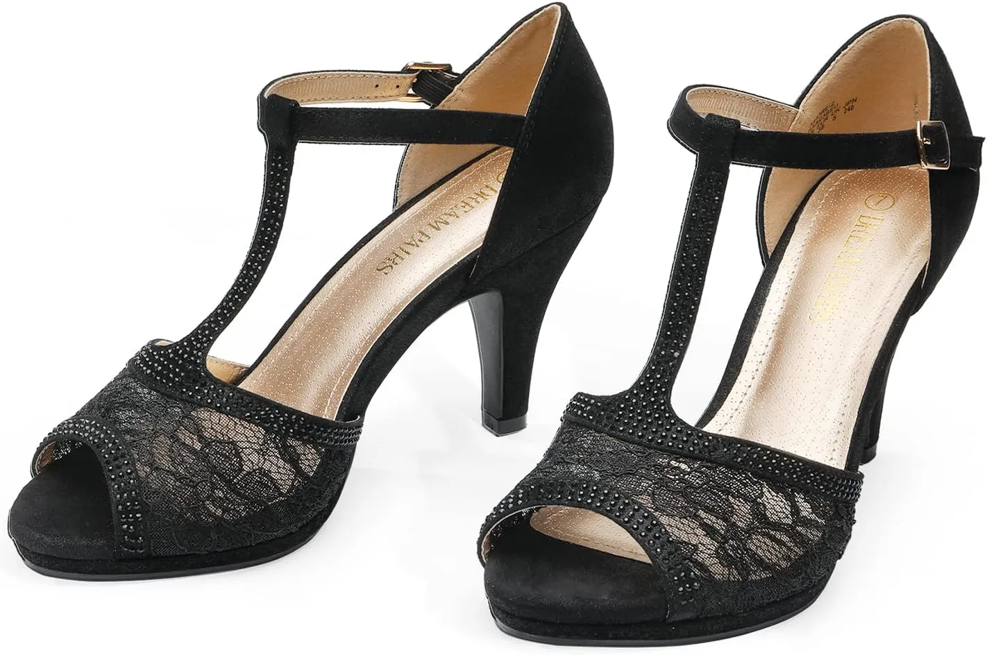 DREAM PAIRS Women's Fashion Stilettos Open Toe Pump Heel Sandals