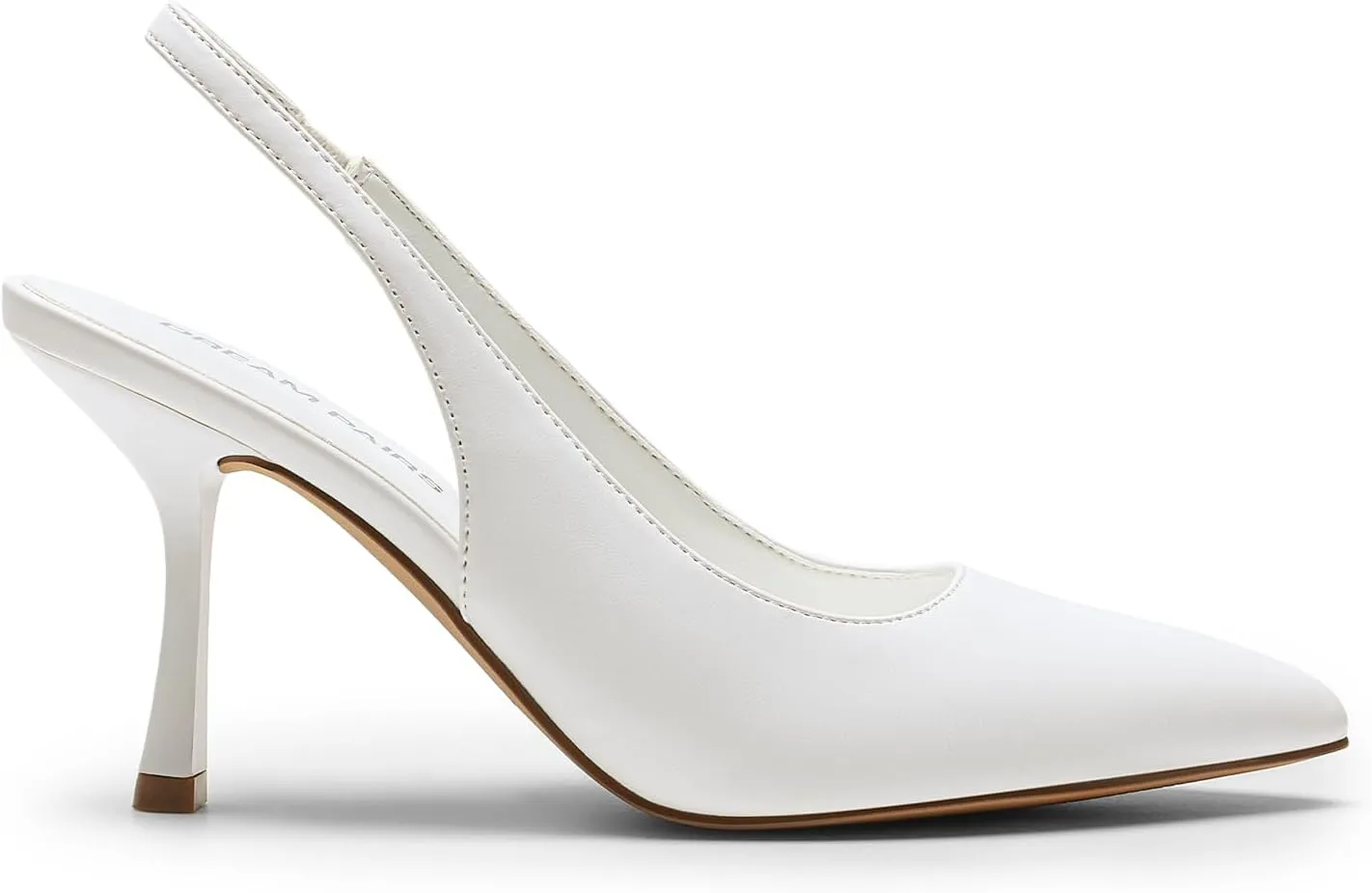 DREAM PAIRS Women's Heels Slingback Stiletto Pumps Shoes Pointed Closed Toe Kitten Heels Dress Bridal Elegant Wedding Sexy Party