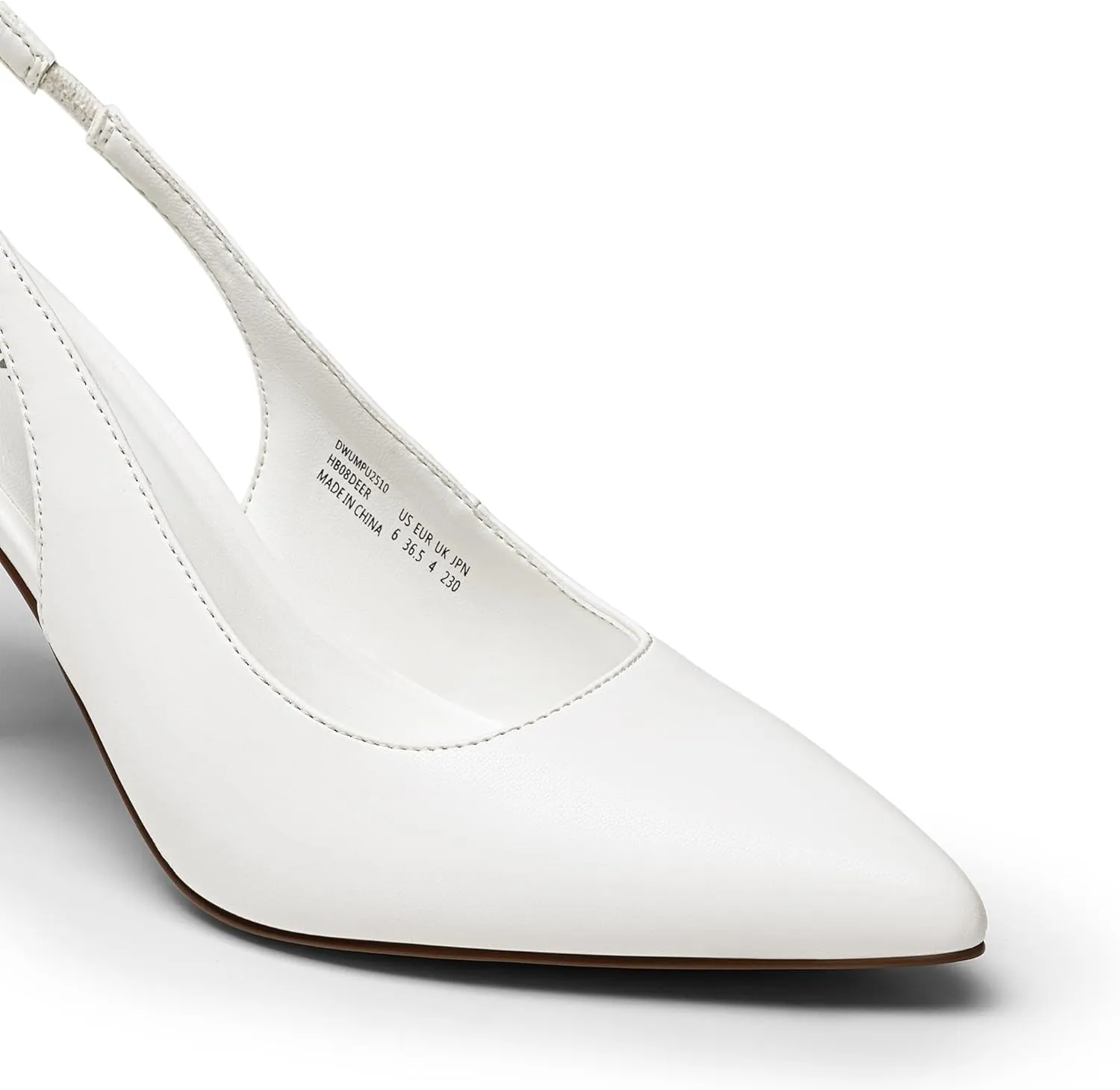 DREAM PAIRS Women's Heels Slingback Stiletto Pumps Shoes Pointed Closed Toe Kitten Heels Dress Bridal Elegant Wedding Sexy Party