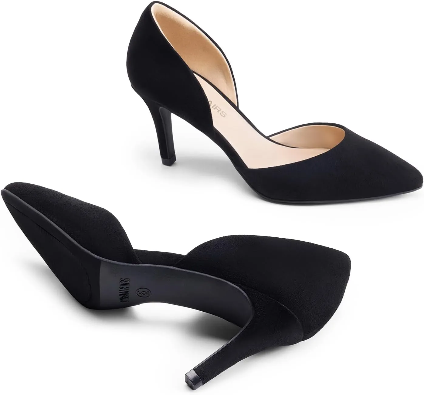 DREAM PAIRS Women's High Heel Closed Toe Dress Shoes Pumps Elegant Stiletto D'Orsay Slip On