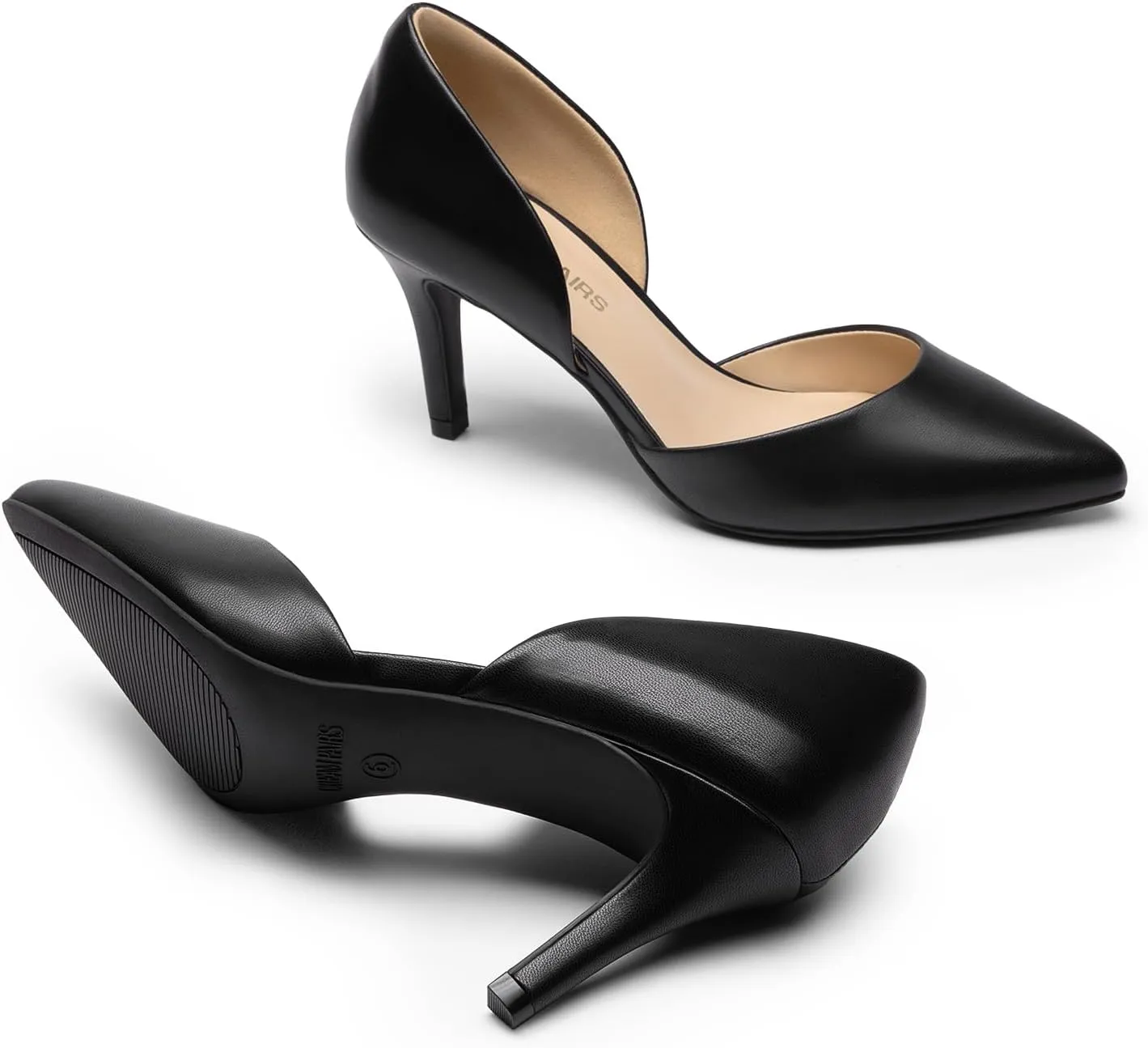 DREAM PAIRS Women's High Heel Closed Toe Dress Shoes Pumps Elegant Stiletto D'Orsay Slip On