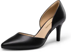 DREAM PAIRS Women's High Heel Closed Toe Dress Shoes Pumps Elegant Stiletto D'Orsay Slip On