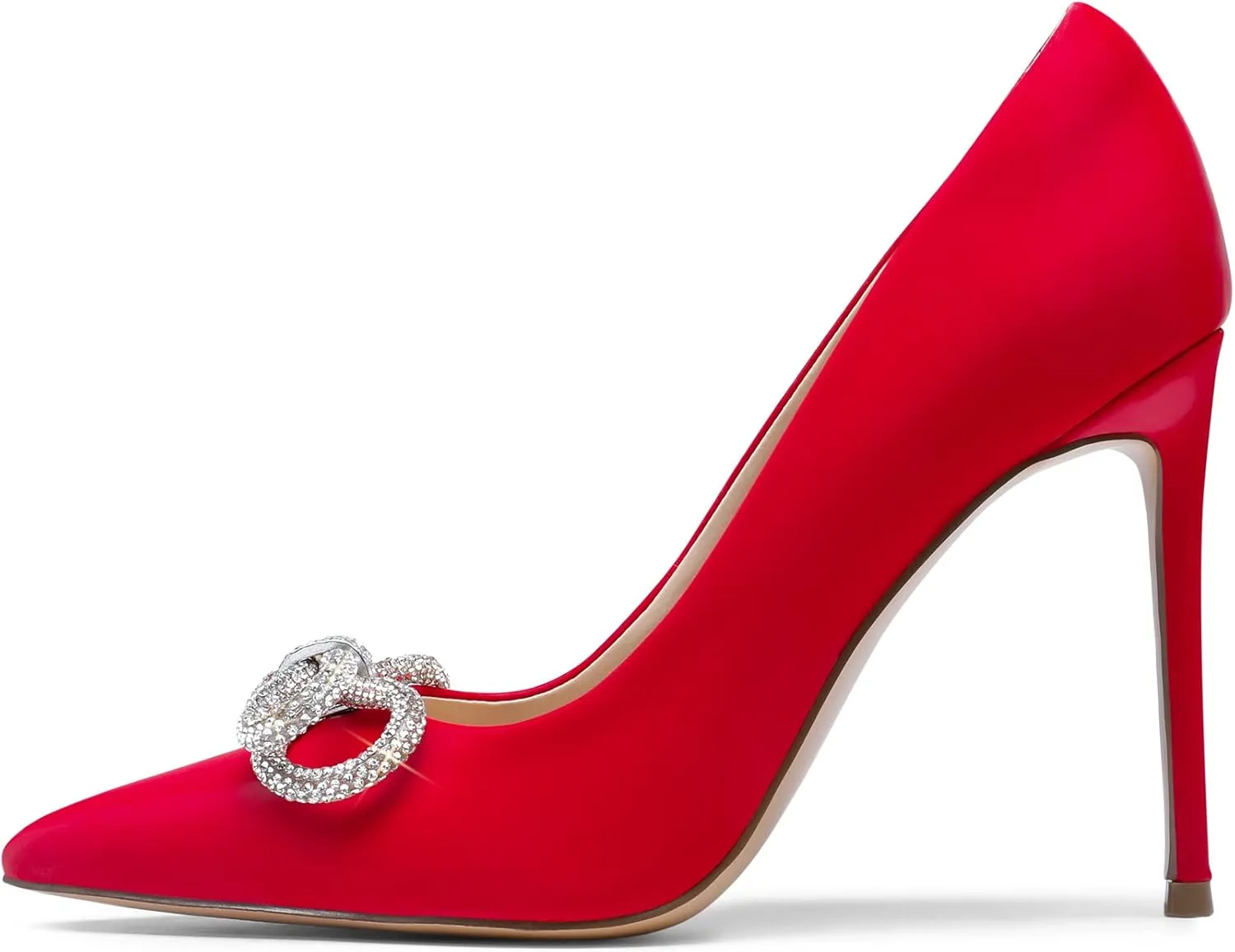 DREAM PAIRS Women's High Heels for Women Classic Pointed Closed Toe Heels Sexy Sparkly Rhinestone Stiletto Pumps Elegant Versatile Wedding Bridal Party Dress Shoes