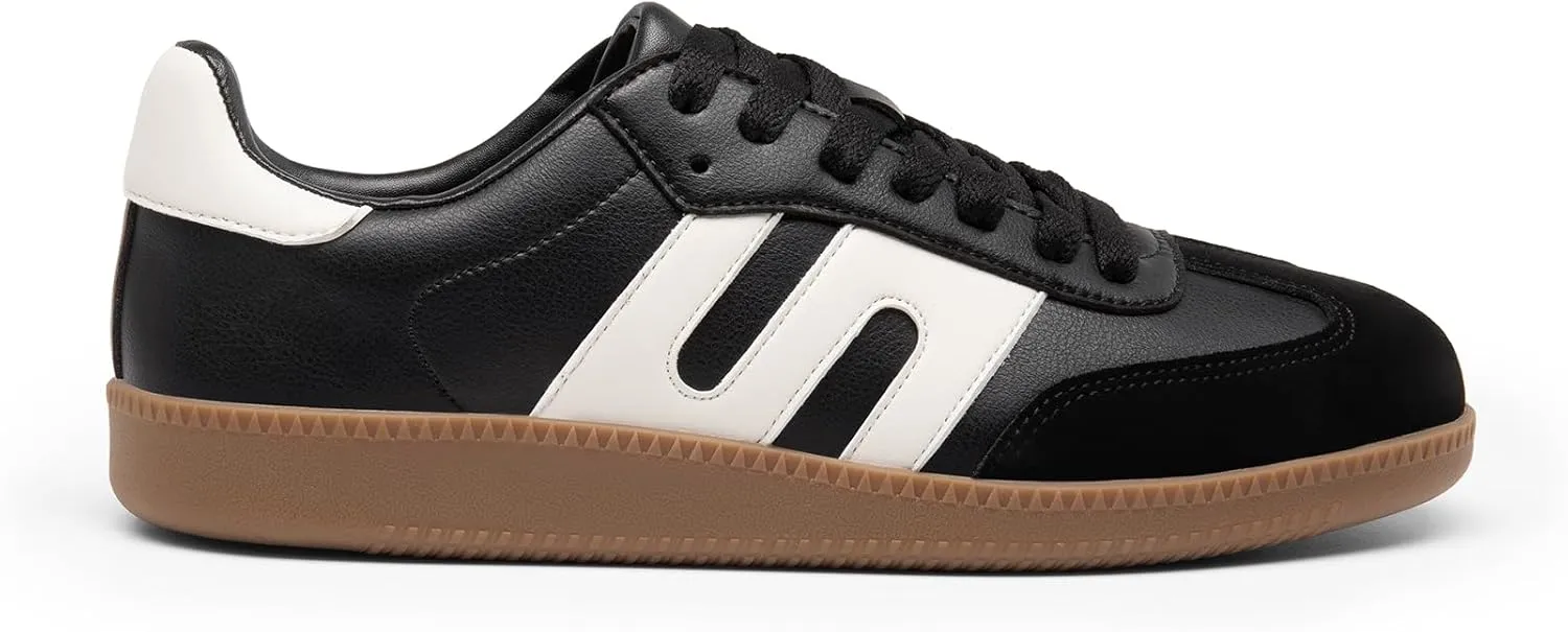 DREAM PAIRS Women's Tennis Sneakers Walking Nia Flat Low-Top Casual Lace-Up Comfortable Fashion Sneakers Shoes.