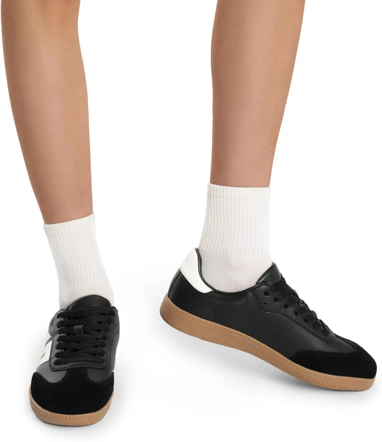 DREAM PAIRS Women's Tennis Sneakers Walking Nia Flat Low-Top Casual Lace-Up Comfortable Fashion Sneakers Shoes.