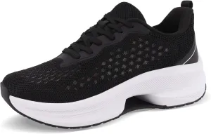 Dresofu Women's Casual Breathable Walking Non-Slip Shoes Platform Lightweight Jogging Tennis Sneakers