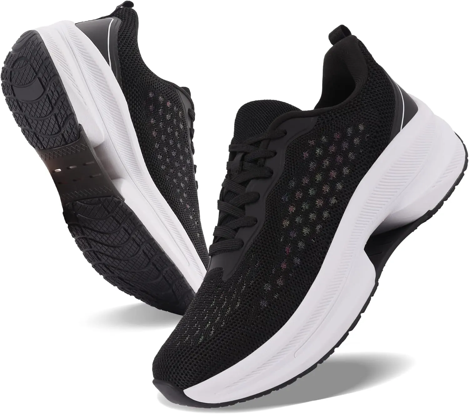 Dresofu Women's Casual Breathable Walking Non-Slip Shoes Platform Lightweight Jogging Tennis Sneakers