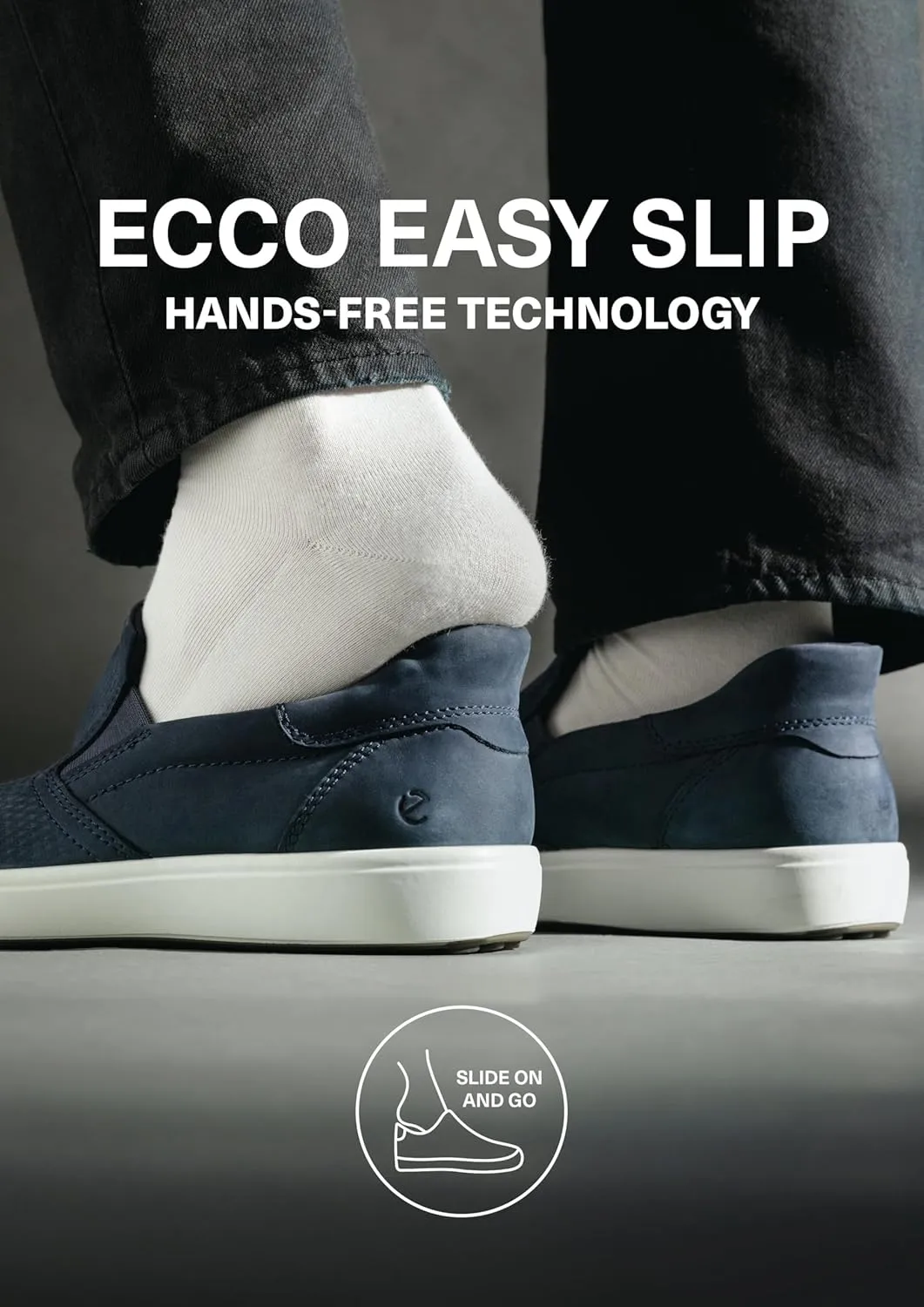 ECCO Men's Soft 7 Easy Slip on Sneaker