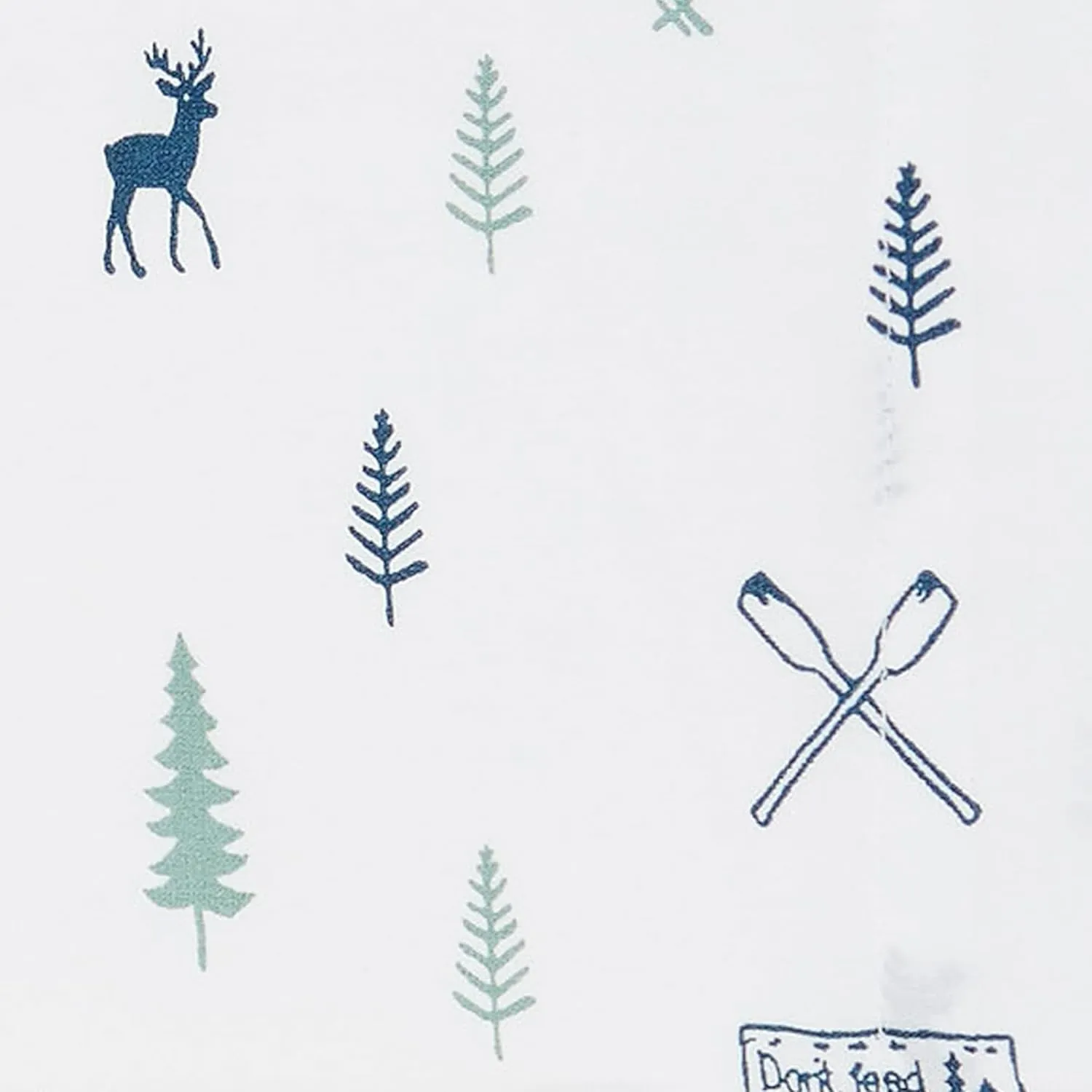Eddie Bauer - Queen Sheets, Cotton Percale Bedding Set, Crisp & Cool Home Decor (Campout Dark Blue, Queen)