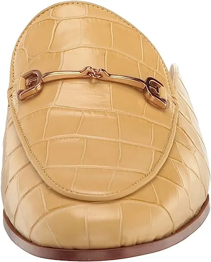 Efficient returns On Sun Embellished Desert Slip Sam Flat Almond Easy to install Edelman Mules Linnie Chain Toe