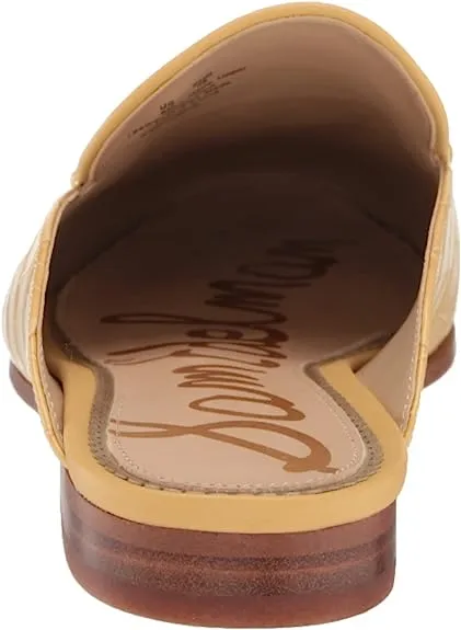 Efficient returns On Sun Embellished Desert Slip Sam Flat Almond Easy to install Edelman Mules Linnie Chain Toe