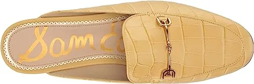 Efficient returns On Sun Embellished Desert Slip Sam Flat Almond Easy to install Edelman Mules Linnie Chain Toe