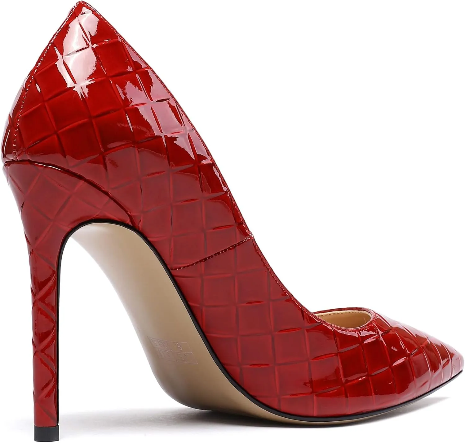 Eldof Women's Classic Dress Pumps Shoes, Sexy Pointed Toe 4" Stiletto High Heels, Office Formal Slip On Size 5-13