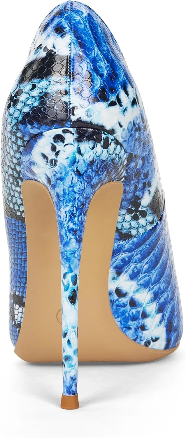 Elisabet Tang Women Pumps, Pointed Toe High Heel 4.7 inch/12cm Party Stiletto Heels Shoes Matte