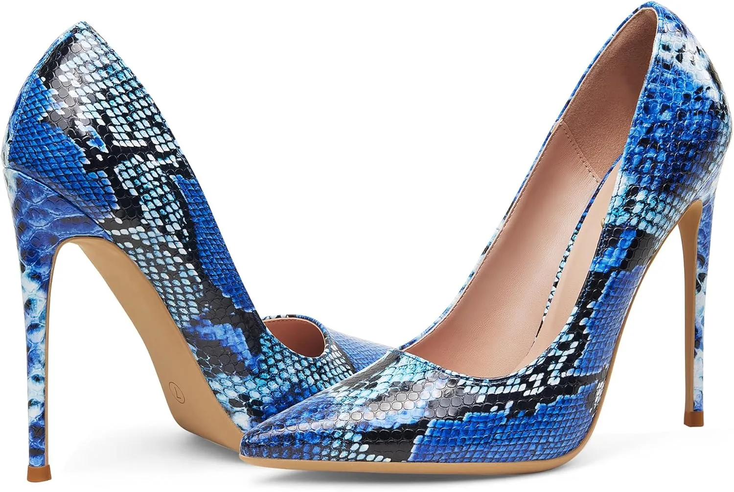 Elisabet Tang Women Pumps, Pointed Toe High Heel 4.7 inch/12cm Party Stiletto Heels Shoes Matte