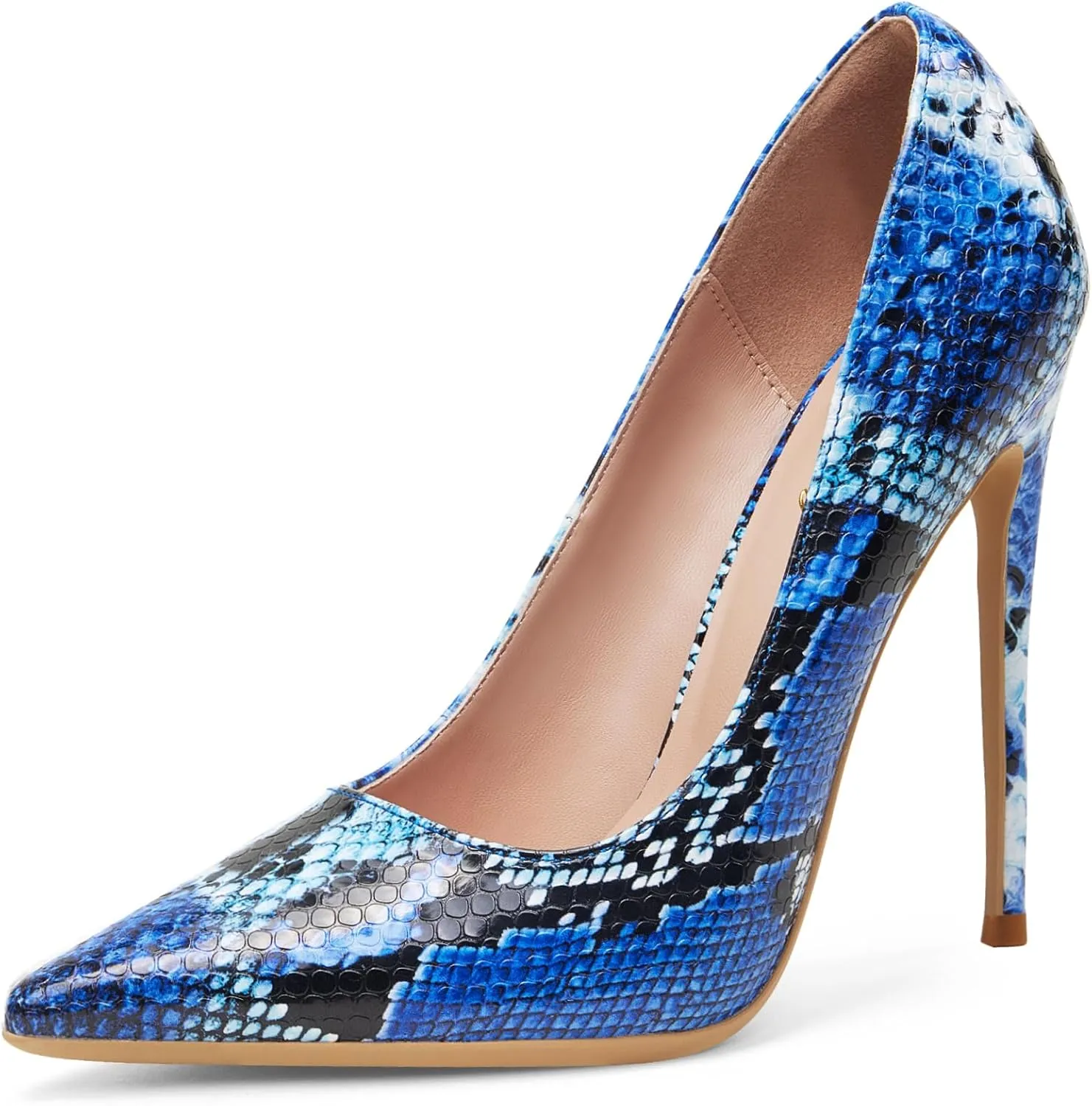Elisabet Tang Women Pumps, Pointed Toe High Heel 4.7 inch/12cm Party Stiletto Heels Shoes Matte