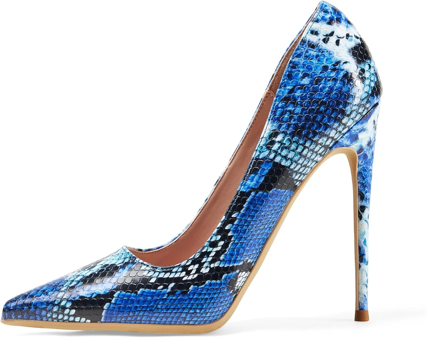 Elisabet Tang Women Pumps, Pointed Toe High Heel 4.7 inch/12cm Party Stiletto Heels Shoes Matte