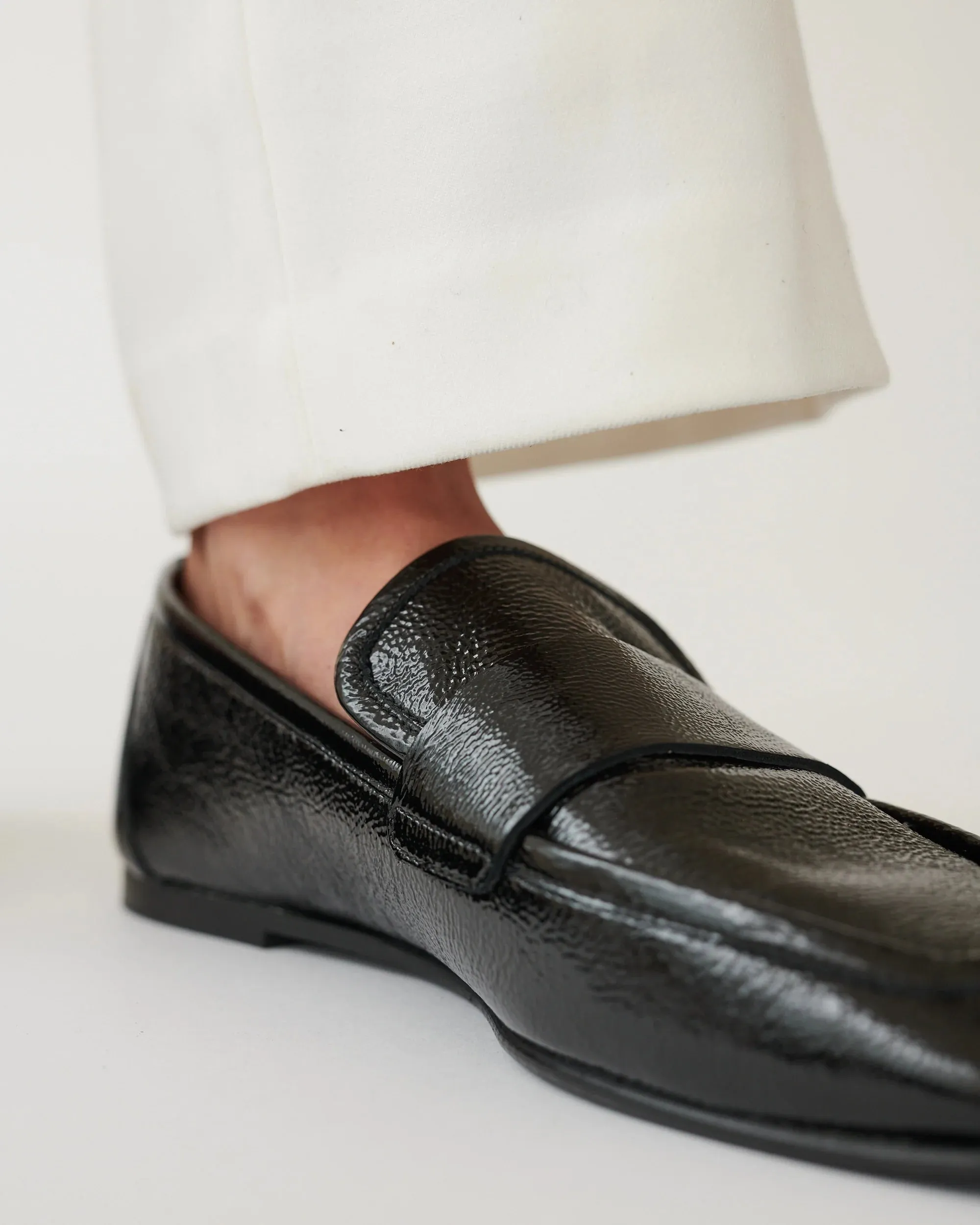 Emilia Loafer, Nero Soft Patent | DOF