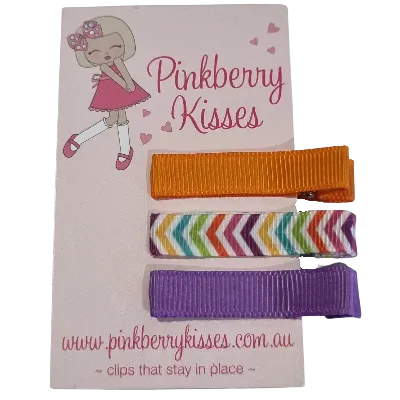 Everyday Non Slip Hair Clip Set - Zigzag