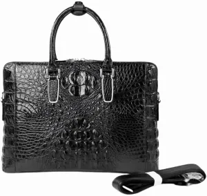 Exotic Real True Alligator Skin Businessmen Briefcase Man Top-handle Handbag Genuine Crocodile Leather Male Laptop Purse Bag