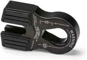 Factor 55 Flat Splicer Low-Profile Design for Synthetic Rope, Fits Synthetic Rope up to 1/2" - Black