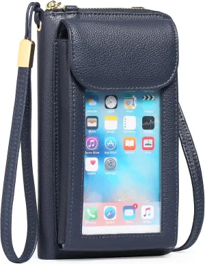 FALAN MULE Small Cell Phone Crossbody Bag Purse for Women, PU Leather Wallet Purse…