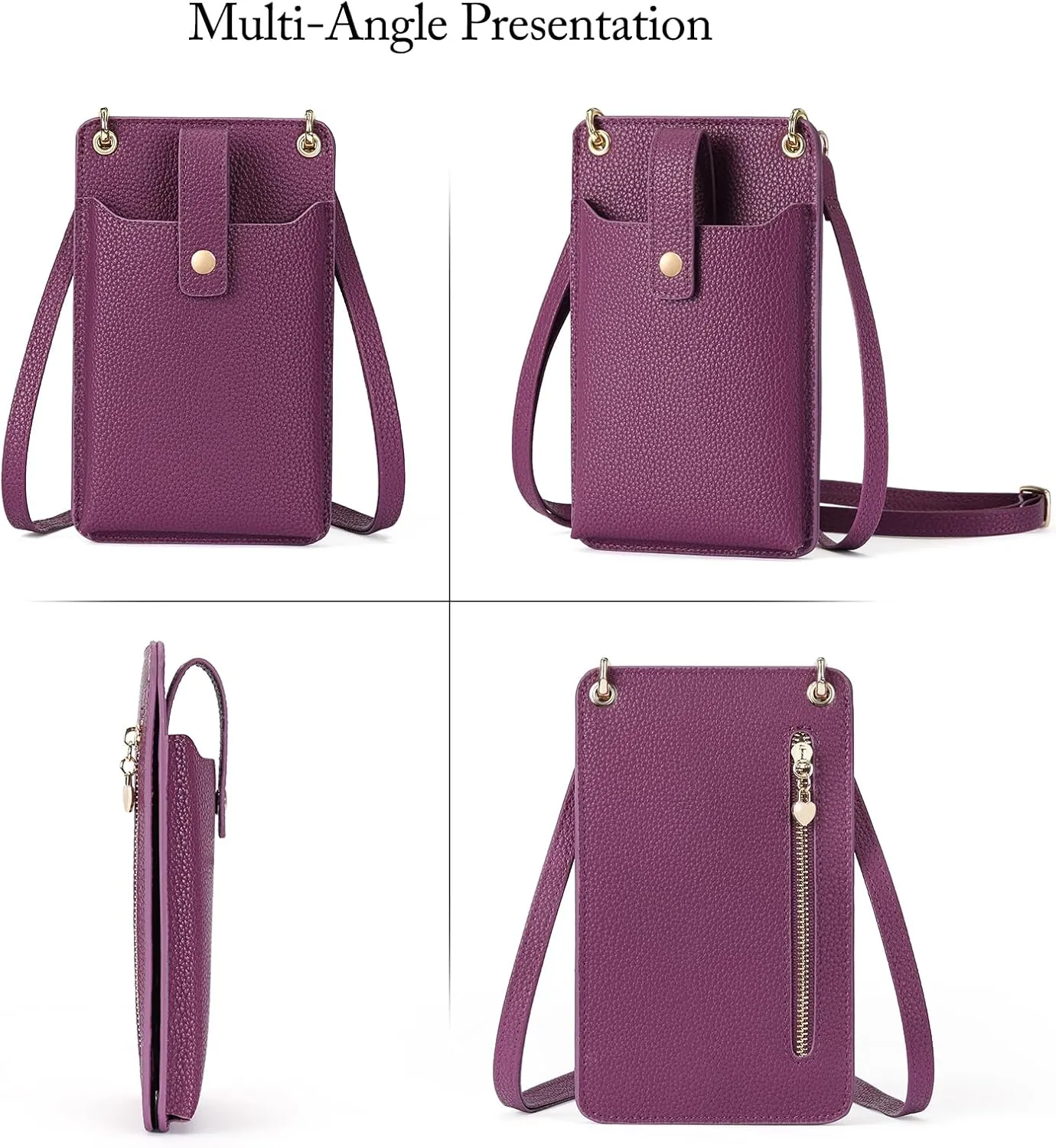 FALAN MULE Small Cell Phone Crossbody Bag Purse for Women, PU Leather Wallet Purse…