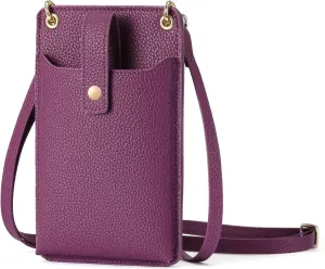 FALAN MULE Small Cell Phone Crossbody Bag Purse for Women, PU Leather Wallet Purse…