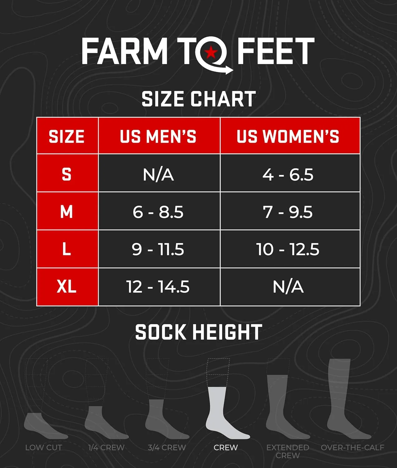 Farm to Feet Richmond Everyday Light Cushion Merino Wool Crew Socks