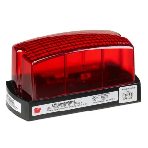Federal Signal LP1-012R Streamline Low Profile Mini Strobe Light, Surface Mount, 12 VDC, Red