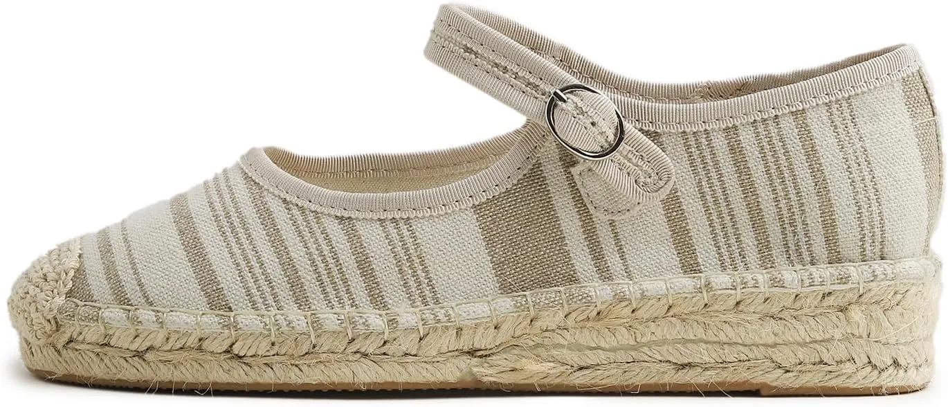 FEVERSOLE Close Toe Espadrilles Women's Comfort Breathable Ankle Strap Low Heel Wedge