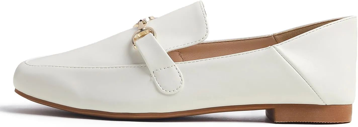 FEVERSOLE Women's Fashion Daily Comfort Soft Penny Loafer Office Work Flats