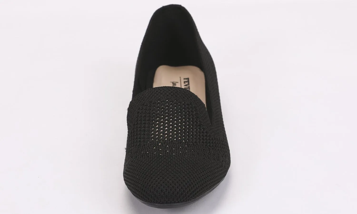 Feversole Women's Woven Fashion Breathable Knit Flat Shoes