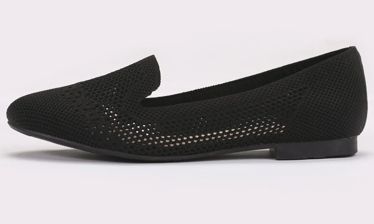 Feversole Women's Woven Fashion Breathable Knit Flat Shoes