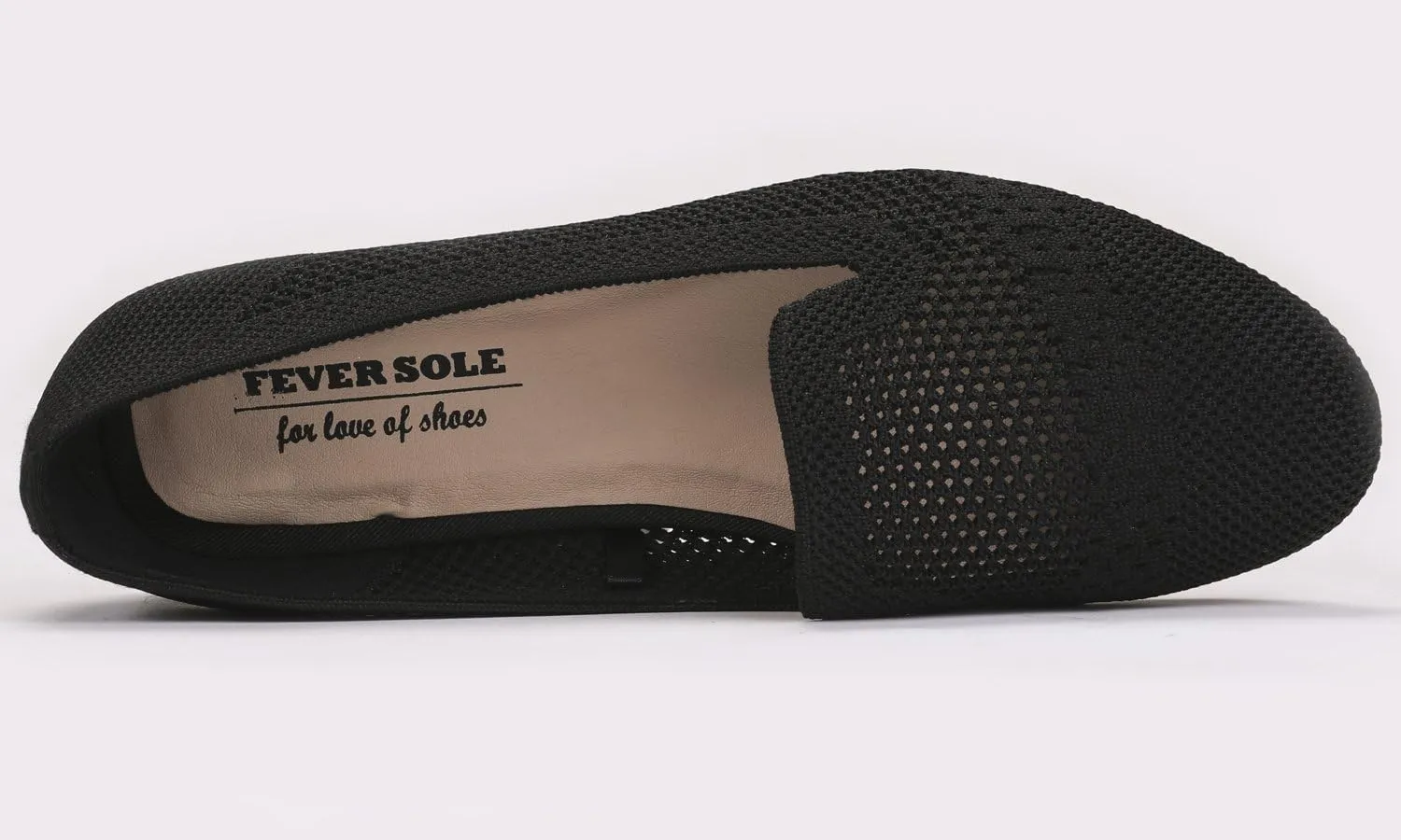Feversole Women's Woven Fashion Breathable Knit Flat Shoes
