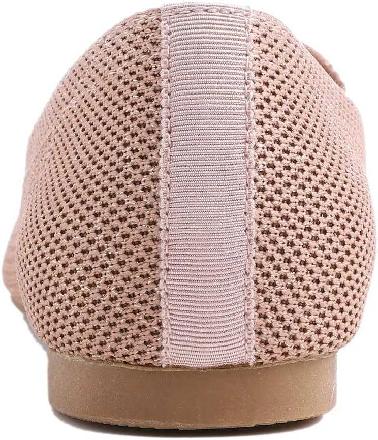 Feversole Women's Woven Fashion Breathable Knit Flat Shoes
