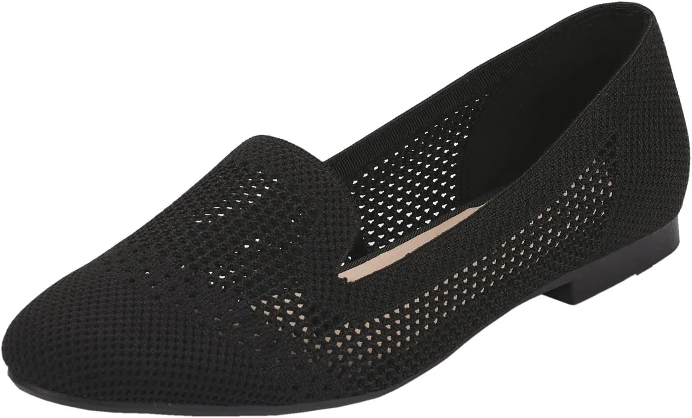 Feversole Women's Woven Fashion Breathable Knit Flat Shoes