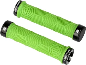 FIFTY-FIFTY Double Lock-On Mountain Bike Grips, Bicycle Handlebar Locking Grips, Non-Slip MTB Handle