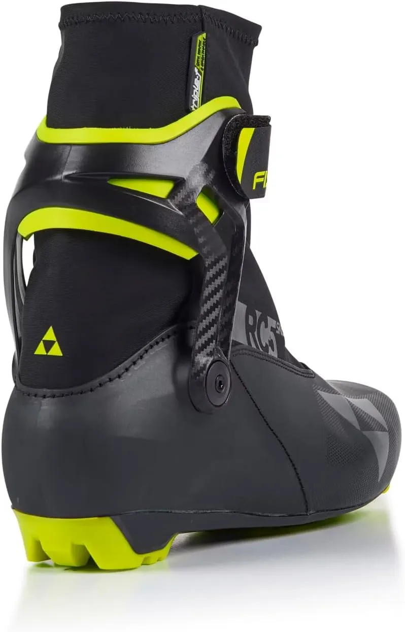 Fischer Unisex RC5 Insulated Breathable Lightweight Water-Repelling Easy-Entry Sports Nordic Cross-Country Skating Racing Skate Boots with Molded Cuff, Soft Lining & Stiff Race Sole