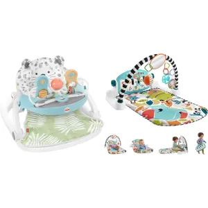 Fisher-Price Infant Seat with Toy Bar and Musical Kick & Play Gym