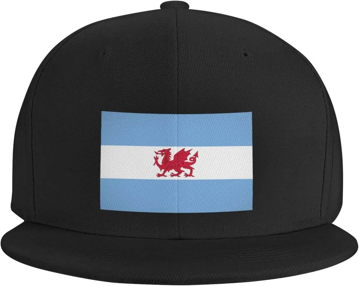 Flag of The Welsh Colony in Patagonia Baseball Cap for Men Women Snapback Hat Adjustable Flat Bill Hats