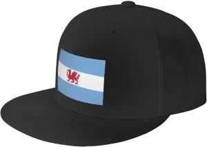 Flag of The Welsh Colony in Patagonia Baseball Cap for Men Women Snapback Hat Adjustable Flat Bill Hats
