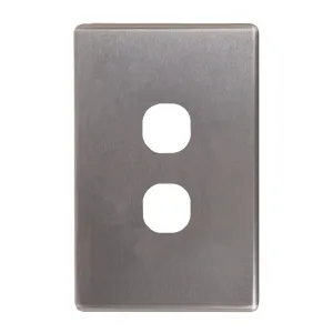 Flat Cat Switch Plate Vertical (2 Gang)